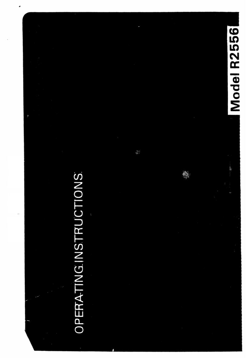 Tricity Bendix R2556 User manual