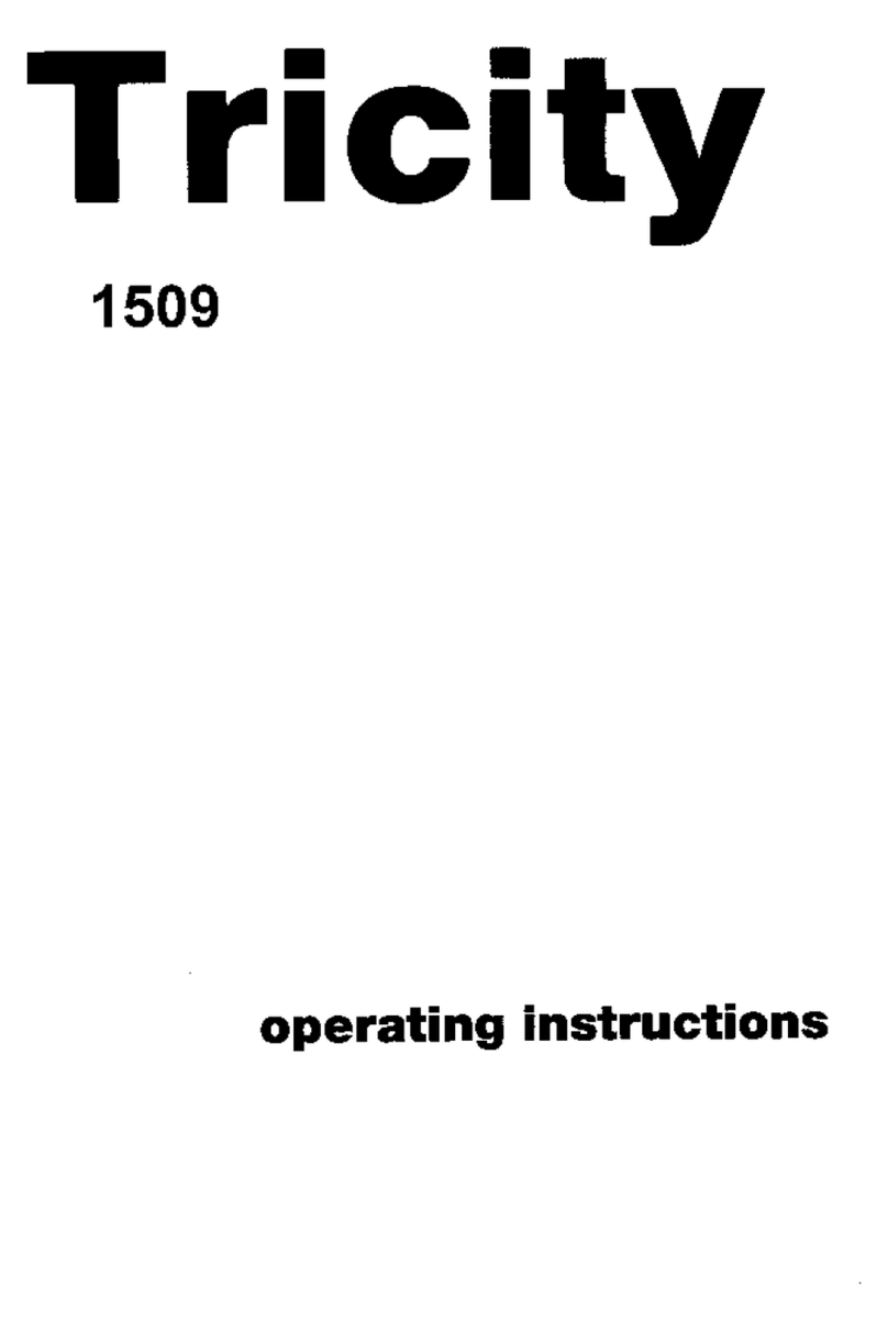Tricity Bendix 1509 operating instructions