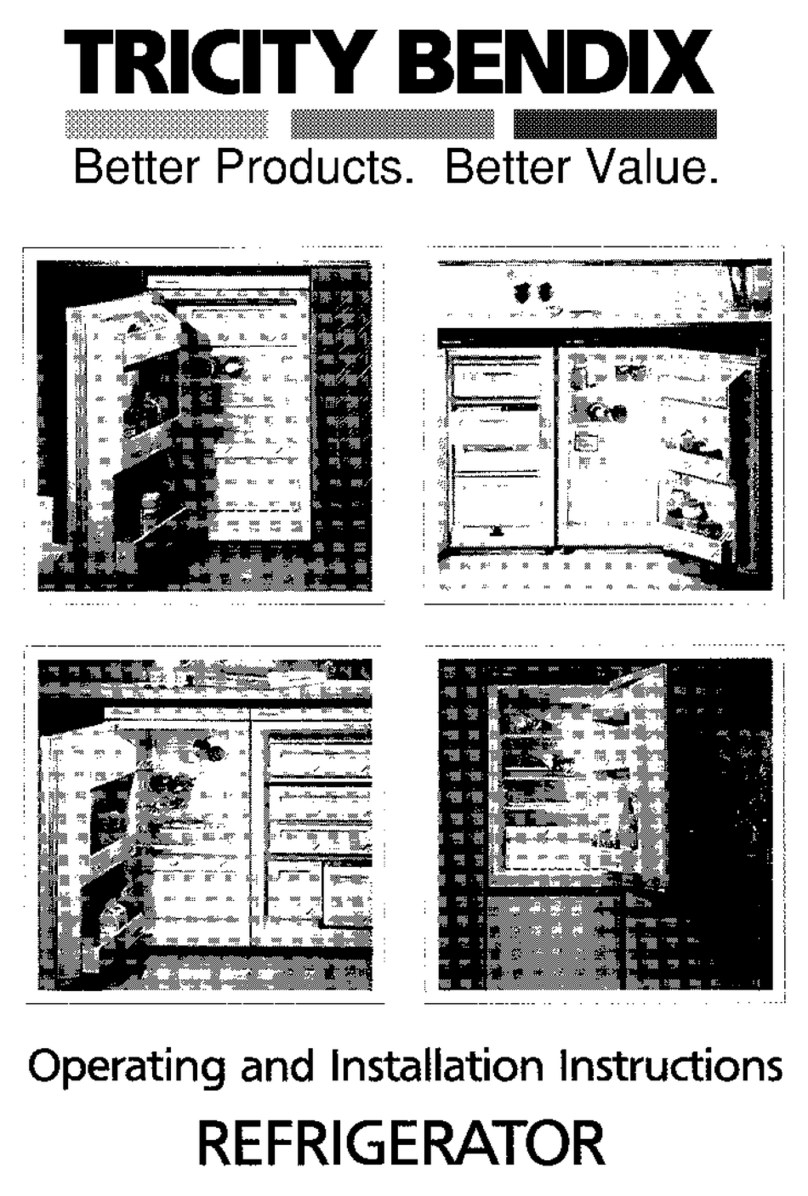Tricity Bendix Refrigerator User manual