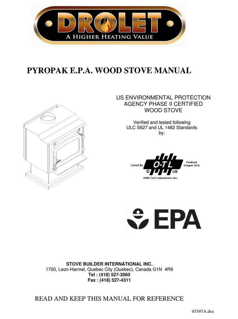 Drolet ULC-S627 User manual