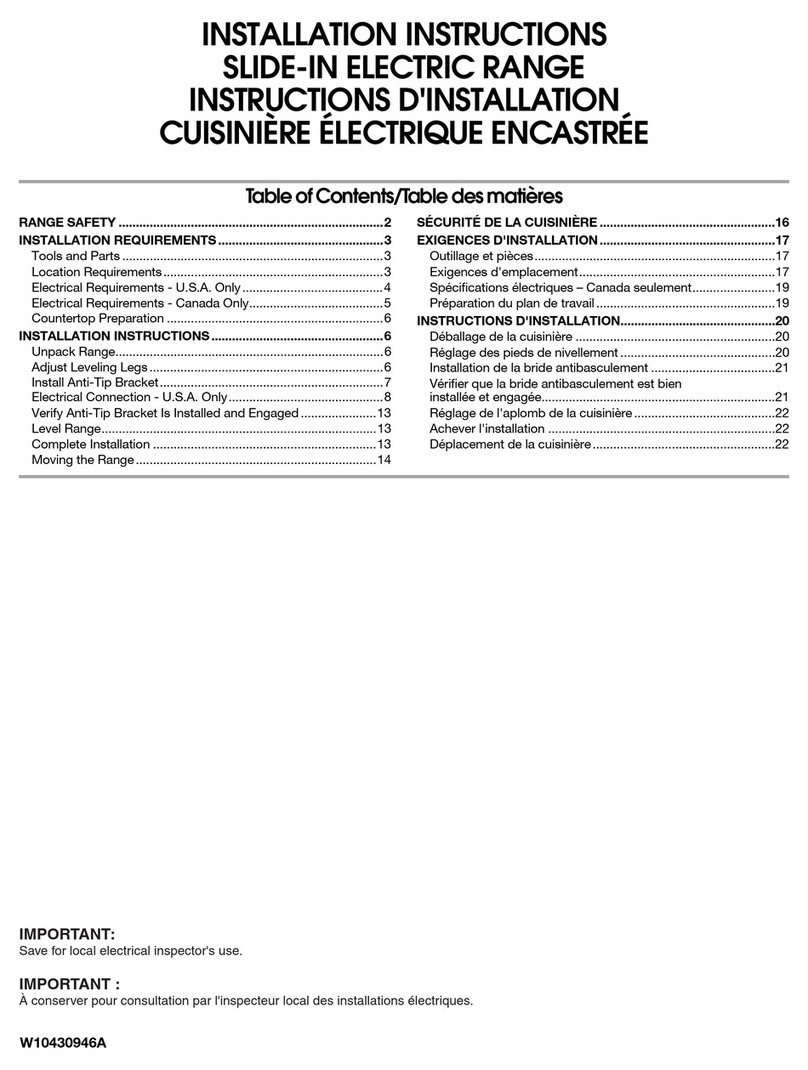 Whirlpool W10430946A installation instructions