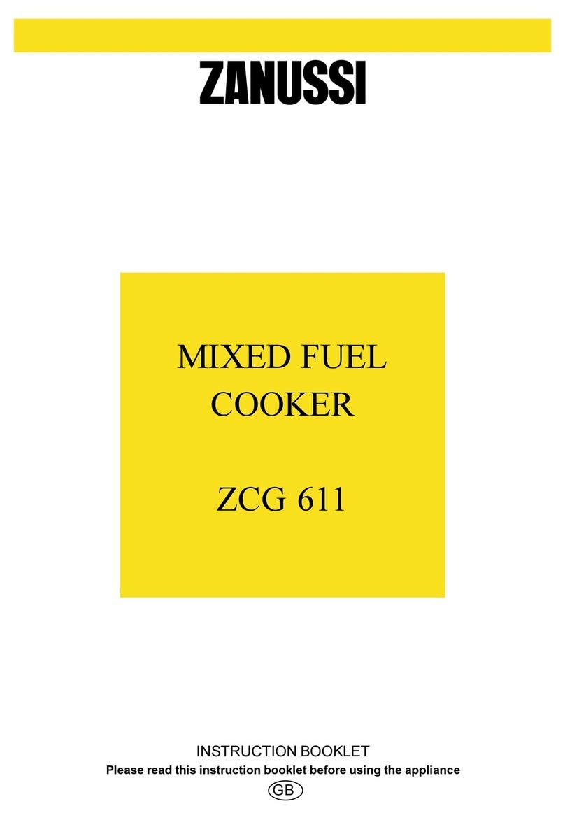 Zanussi ZCG 611 User manual