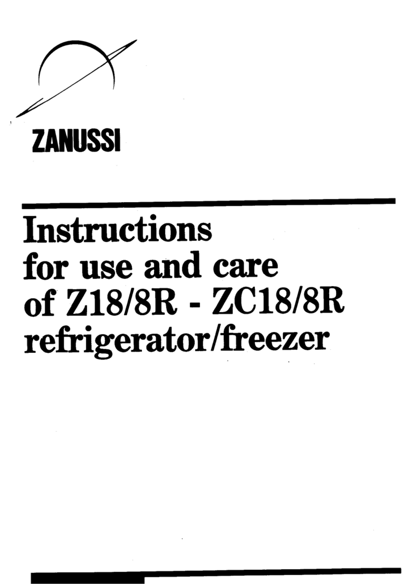 Zanussi Z18/8R Assembly instructions