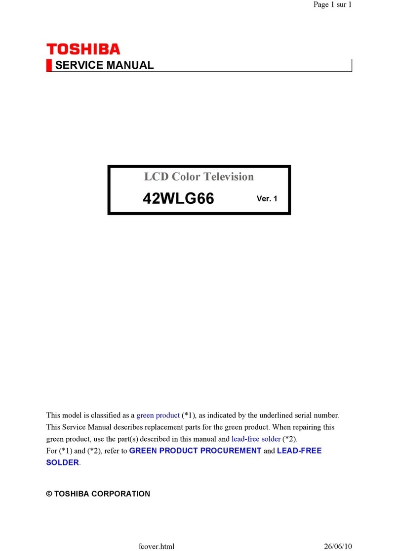 Toshiba Regza 42WLG66 User manual