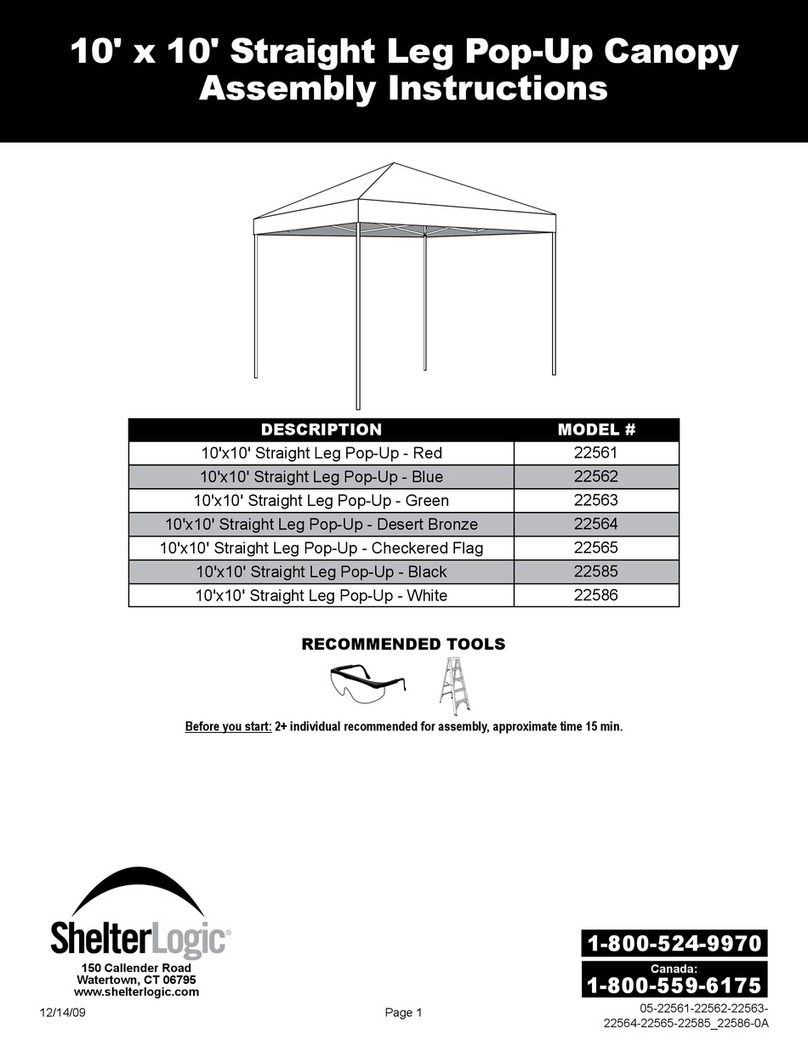 ShelterLogic 22561 User manual