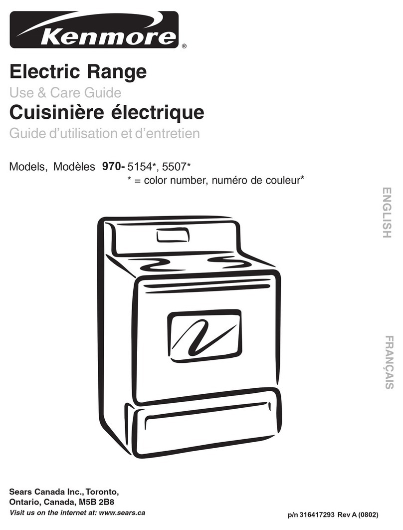 Kenmore 970- 5154 User manual