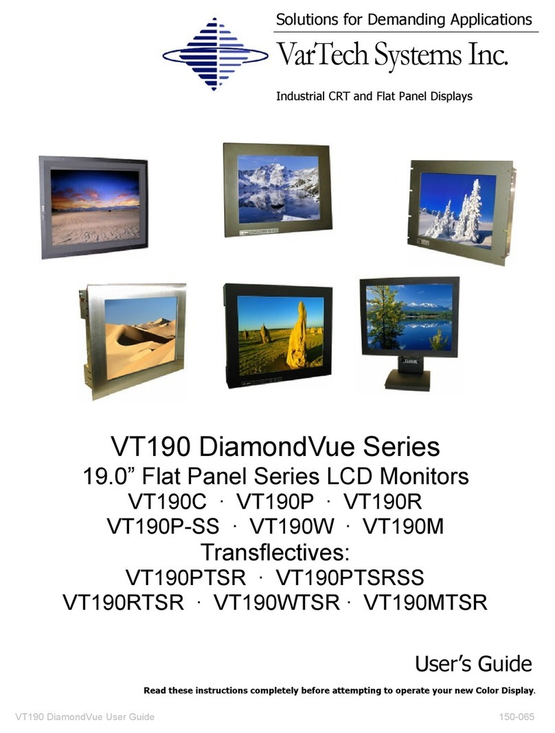 VarTech Systems DiamondVue VT190C User manual VarTech Systems DiamondVue VT190C User manual