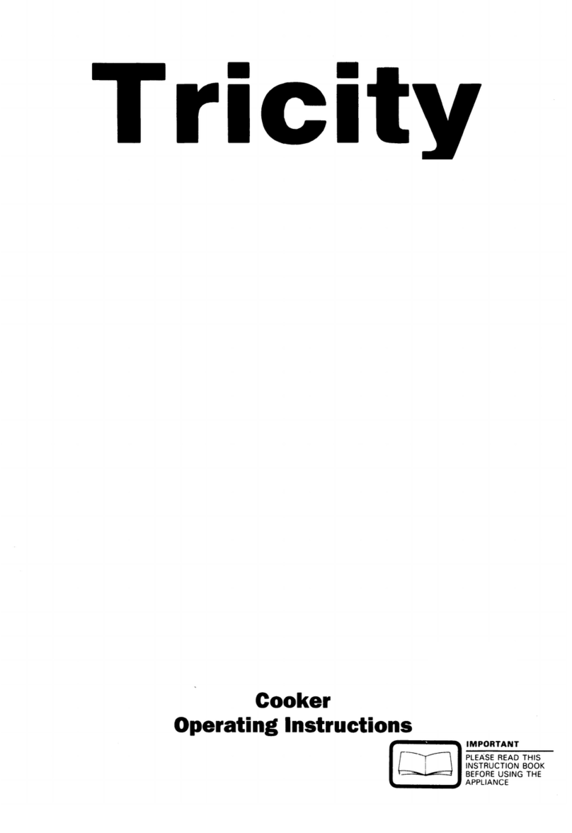 Tricity Bendix Cooker operating instructions