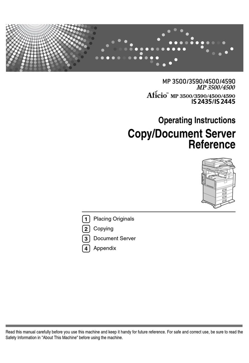 Ricoh Aficio MP 4590 User manual