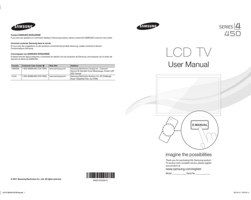 Samsung LN26D450G1D User manual