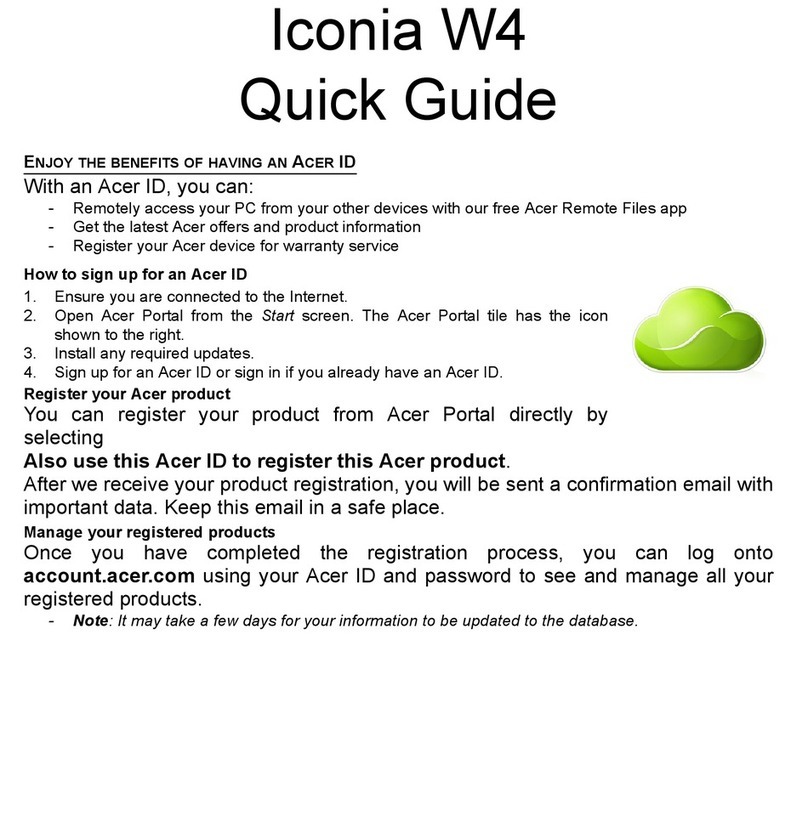 Acer Iconia W4 User manual