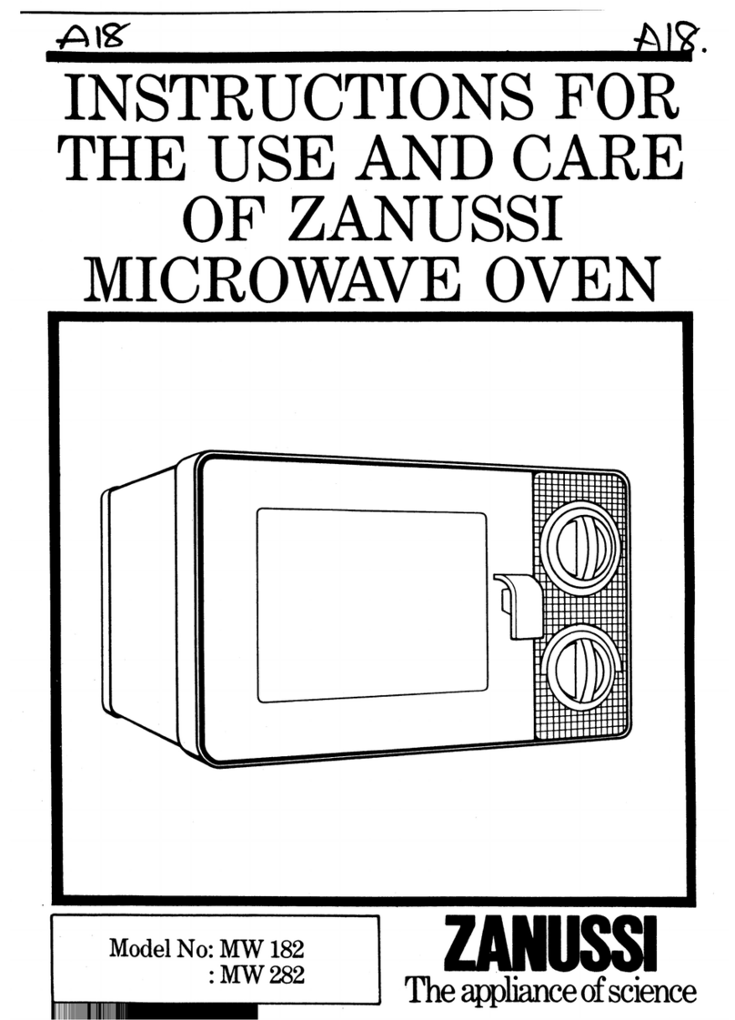 Zanussi MW182 User manual