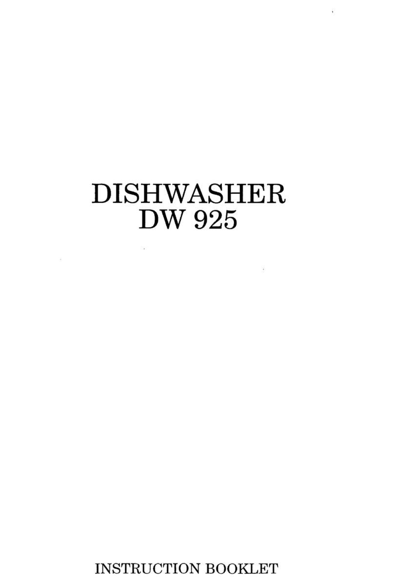 Zanussi DW 925 User manual Zanussi DW 925 User manual