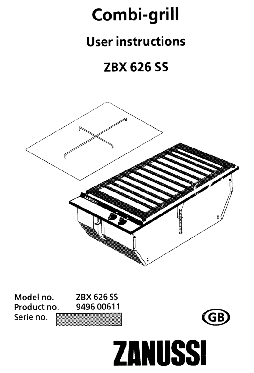 Zanussi ZBX 626 SS User manual Zanussi ZBX 626 SS User manual