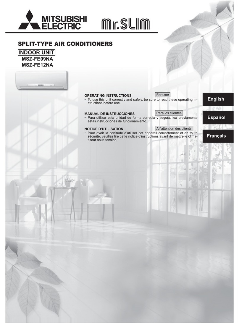 Mitsubishi Electric Mr. Slim MSZ-FE09NA User manual