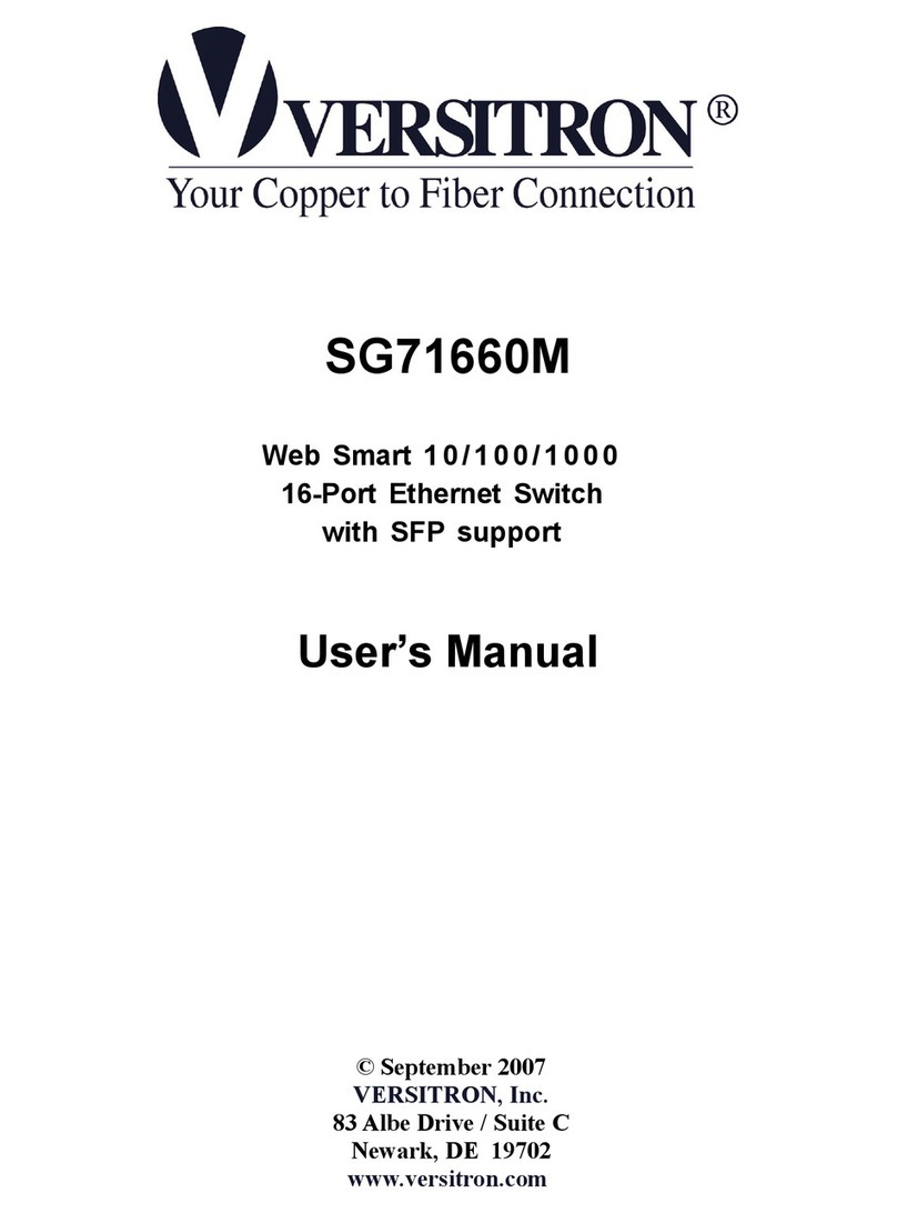 Versitron SG71660M user manual