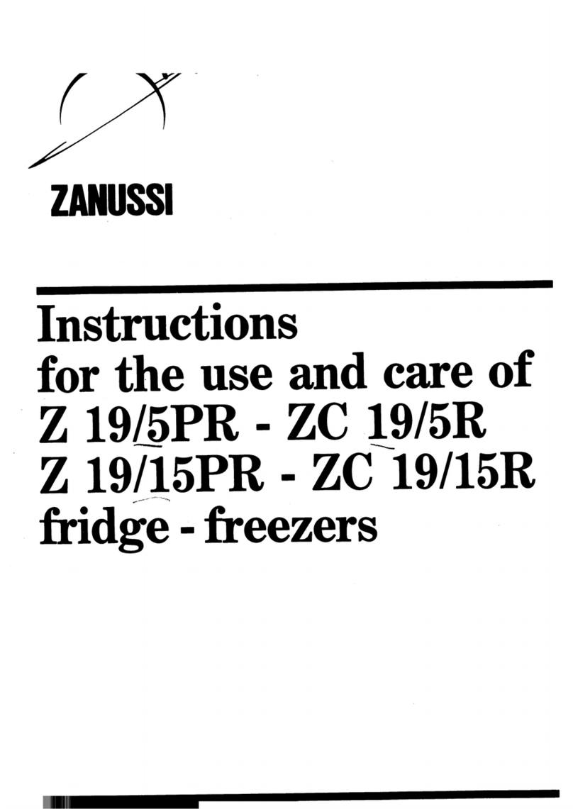 Zanussi Z 19/5PR Instructions for use and care