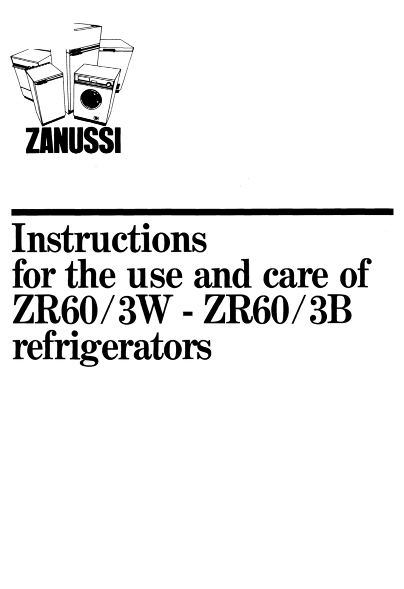 Zanussi ZR60/3W Instruction booklet