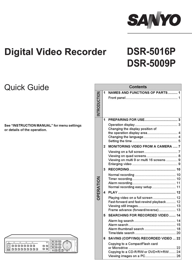 Sanyo DSR-5016P User manual