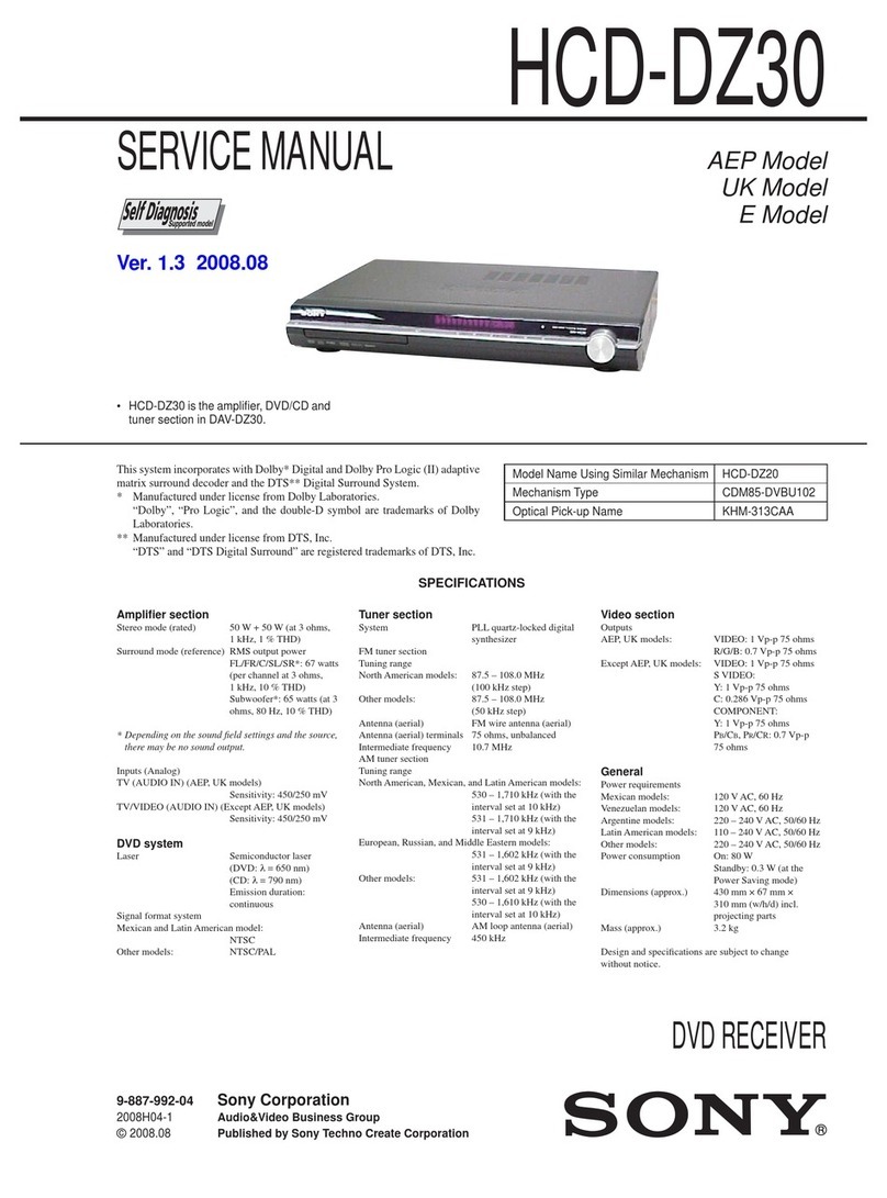 Sony HCD-DZ30 User manual