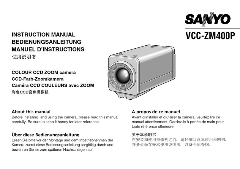 Sanyo VCC-ZM400P User manual
