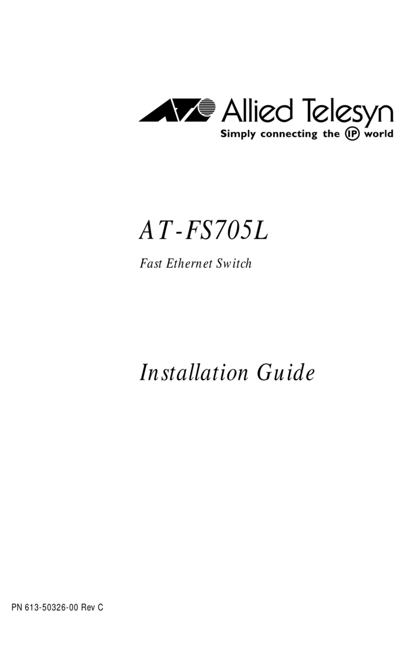 Allied Telesis AT-FS705L User manual Allied Telesis AT-FS705L User manual