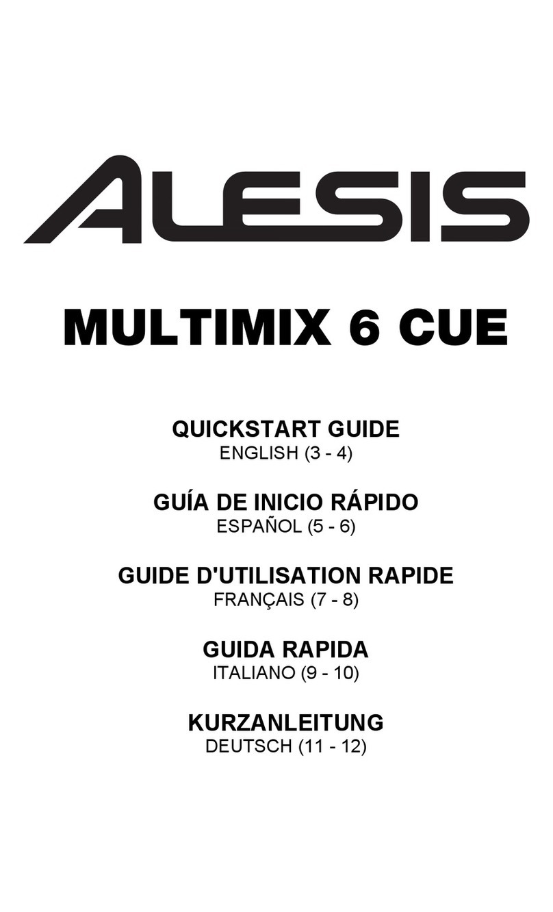Alesis MULTIMIX 6 CUE User manual