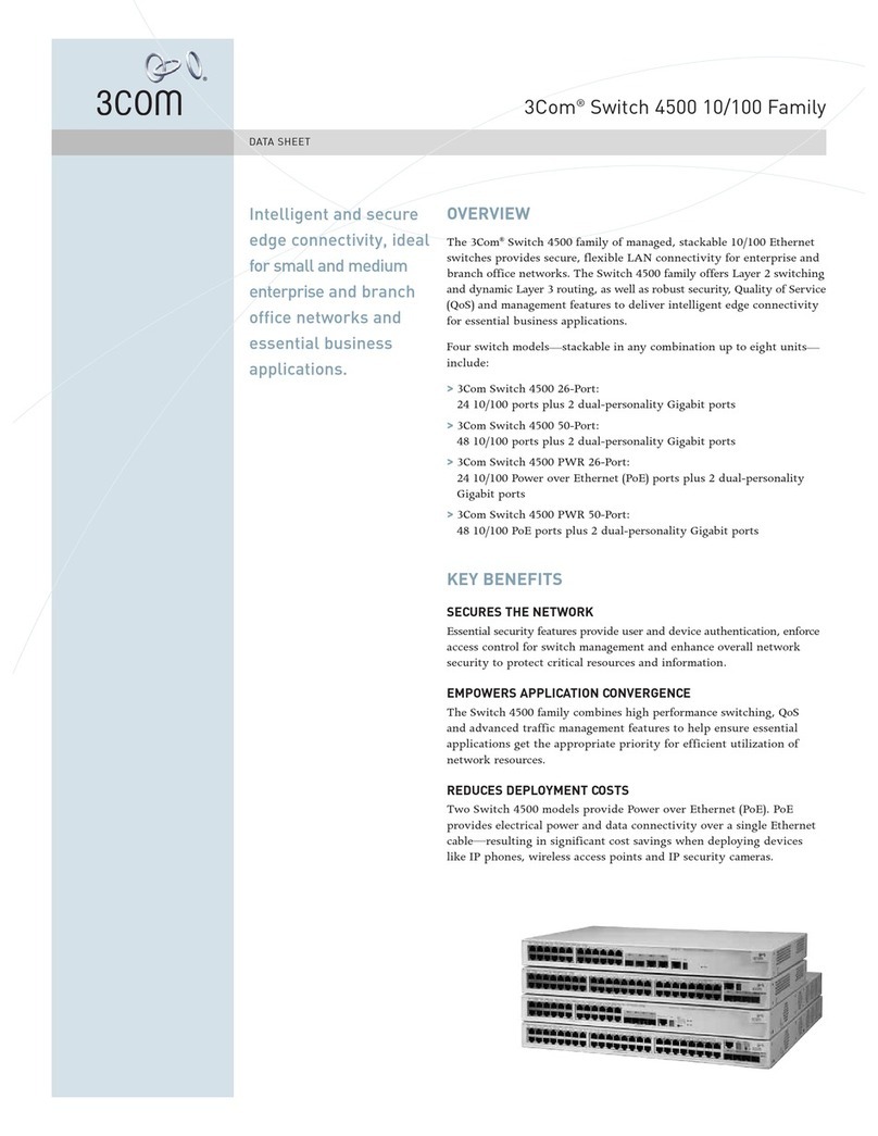 3Com Switch 4500 Family User manual