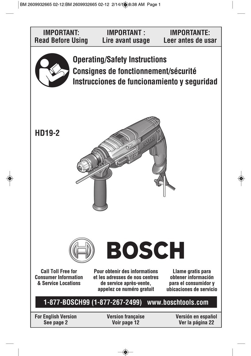 Bosch HD19-2 Assembly instructions
