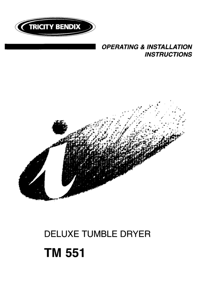 Tricity Bendix TM 551 User manual