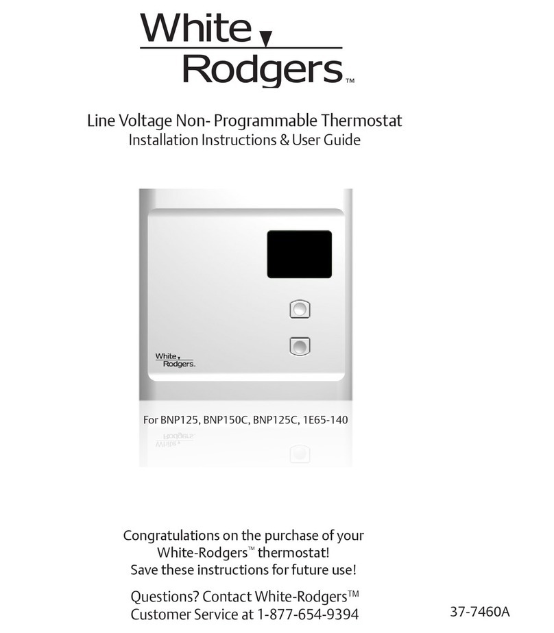 White Rodgers BNP125 Installation instructions & user guide