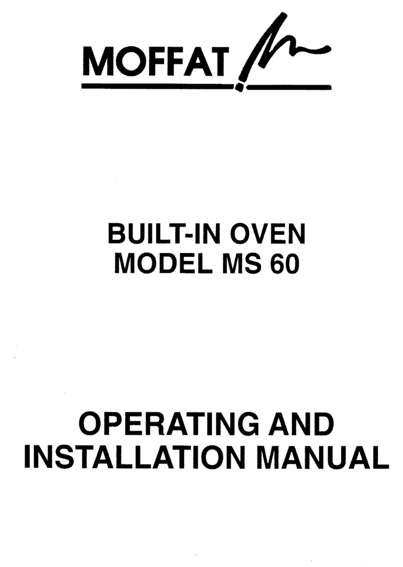 Moffat MS 60 OPERATING AND INSTALLATION Manual
