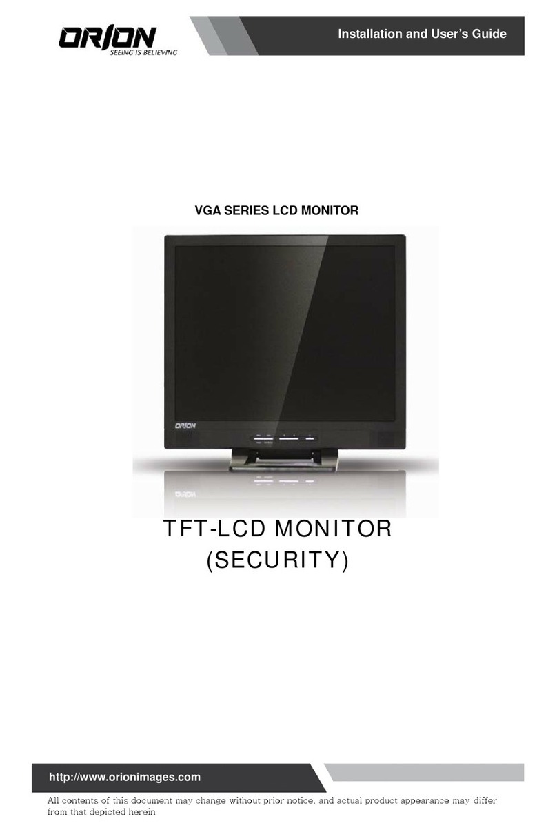 Orion VGA SERIES User manual