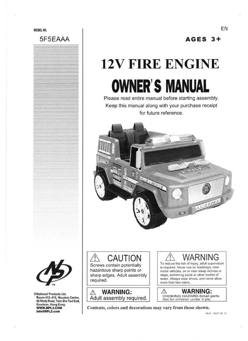 National Products 5F5EAAA owner's manual