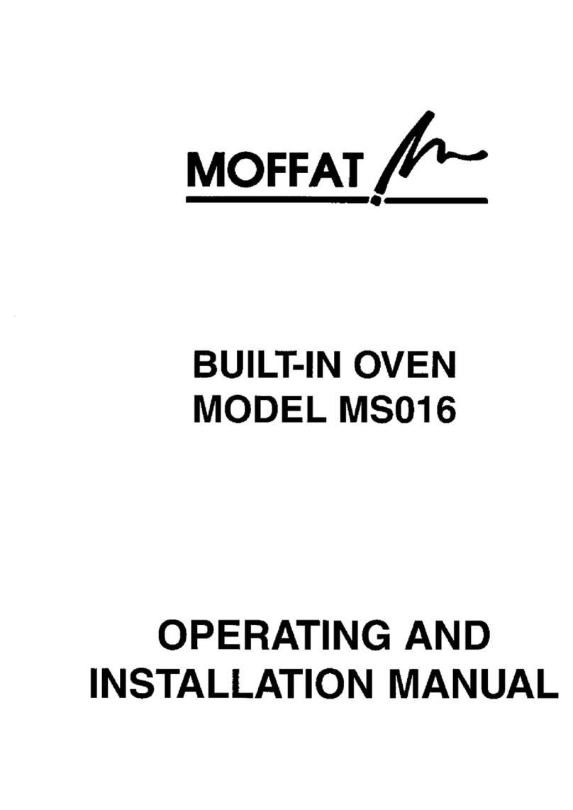 Moffat MS016 Specification sheet Moffat MS016 Specification sheet