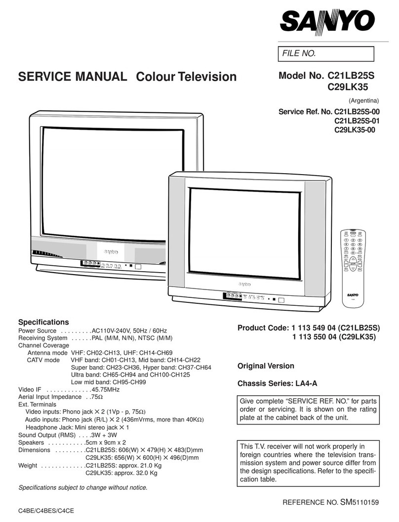 Sanyo C21LB25S User manual