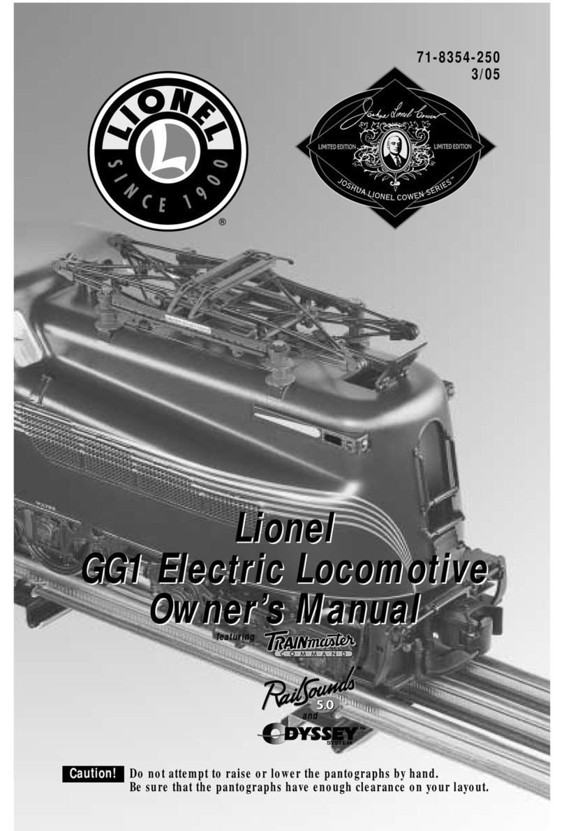 Lionel GG1 User manual