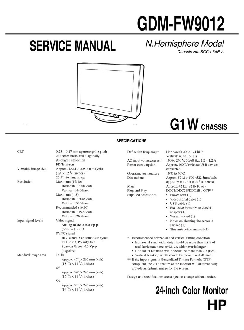 HP GDM-FW9012 User manual