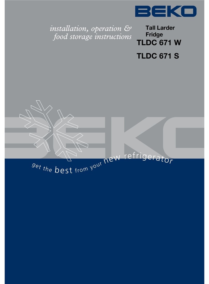 Beko TLDC 671 W Installation & operation manual