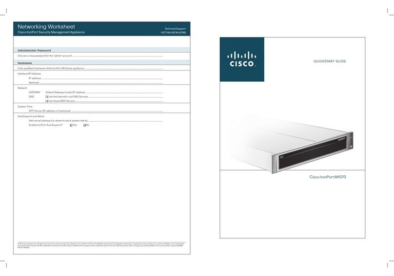 Cisco IronPort M1070 User manual Cisco IronPort M1070 User manual