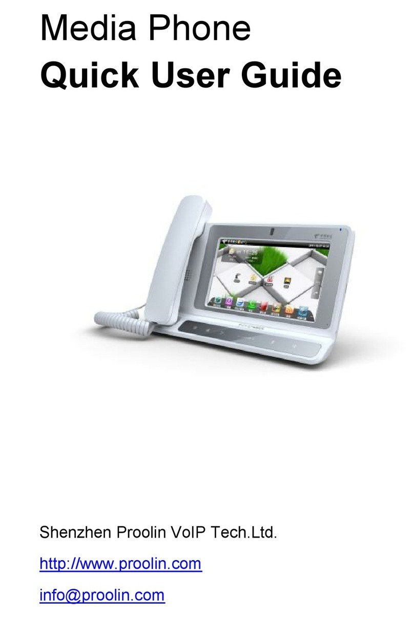 ProoLin Media Phone Quick user guide