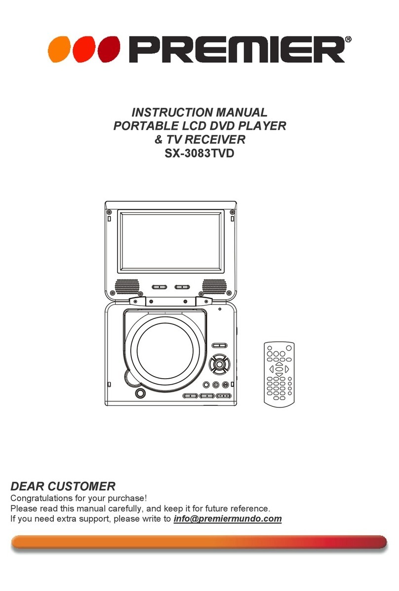 Premier SX-3083TVD instruction manual