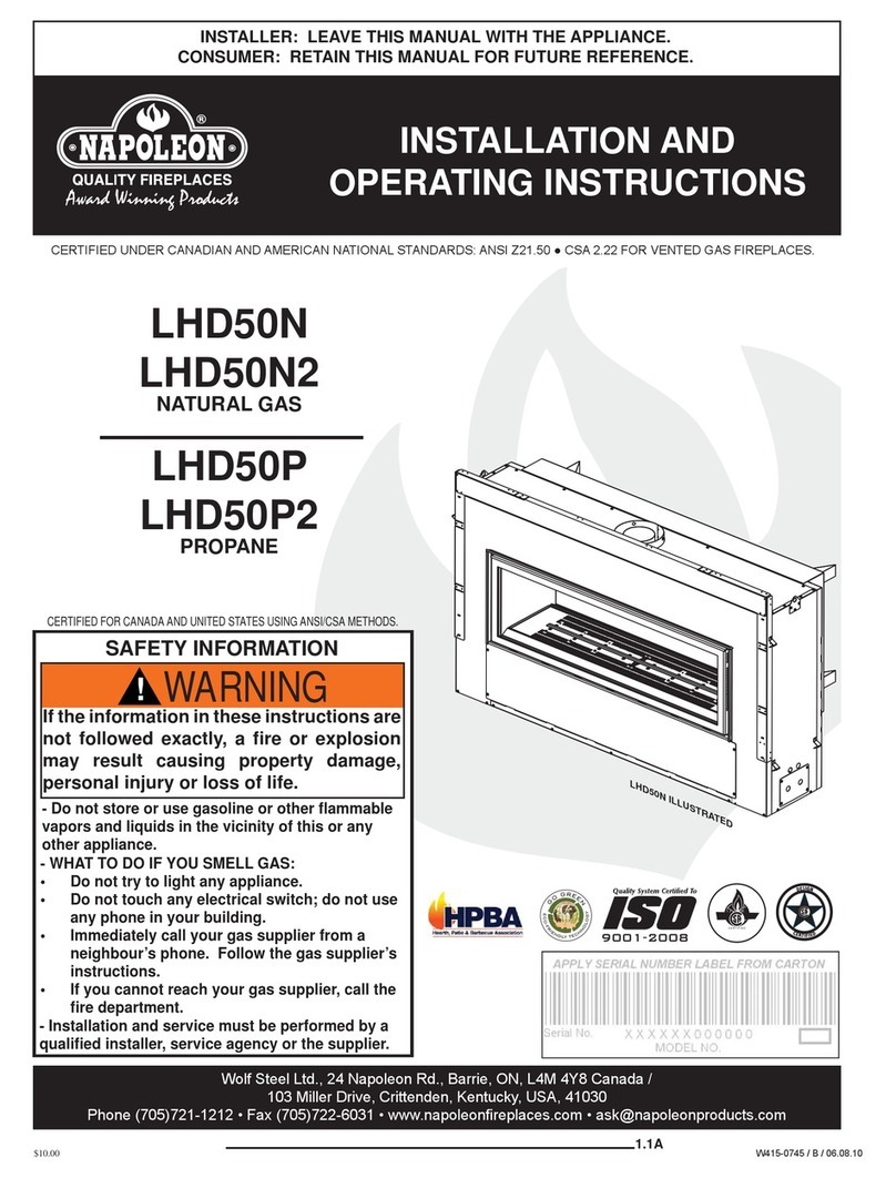 Napoleon LHD50N User manual Napoleon LHD50N User manual