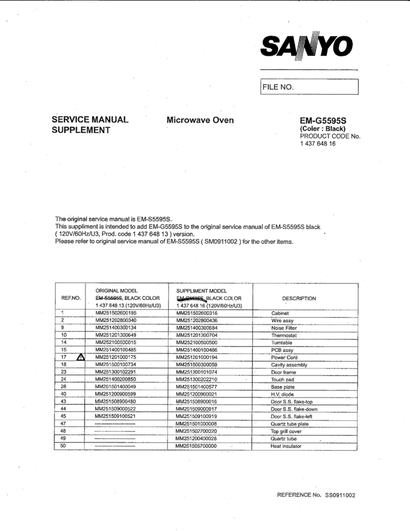 Sanyo EM-G5595S User manual