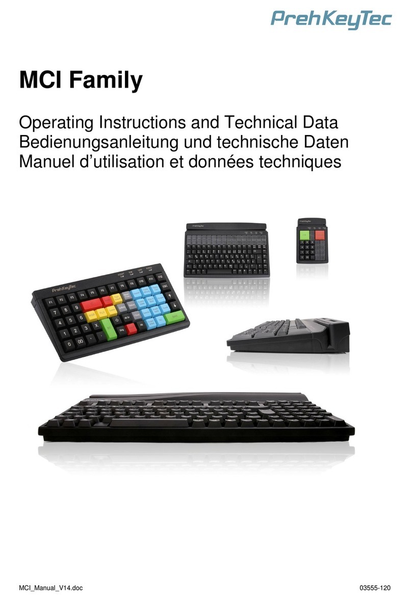 PrehKeyTec MCI Family User manual