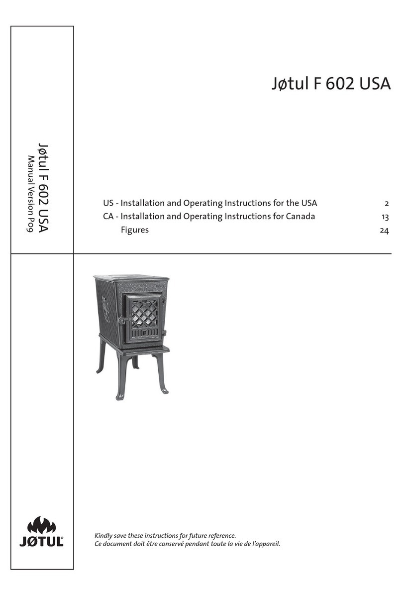 Jøtul F 602 USA User manual