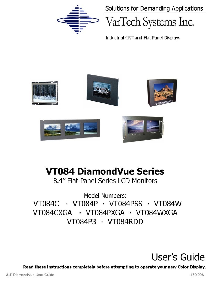 VarTech Systems DiamondVue VT084C User manual VarTech Systems DiamondVue VT084C User manual