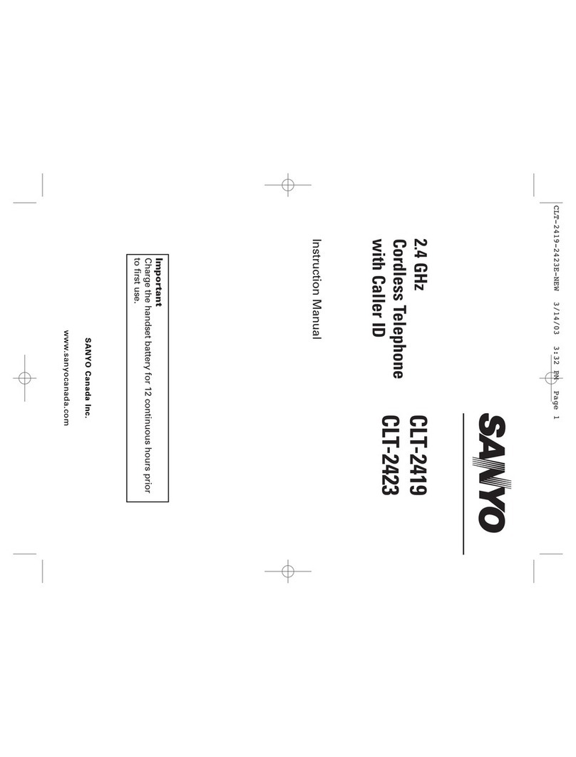 Sanyo CLT-2419 instruction manual