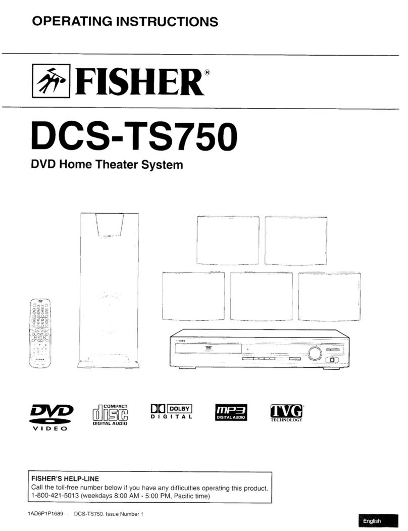 Fisher DCS-TS750 User manual