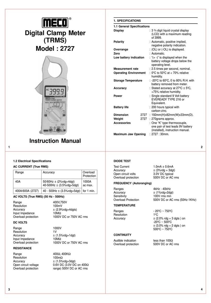 Meco 2727 instruction manual